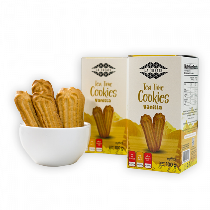 LA TREATS TEA TIME VANILLA COOKIES 100G
