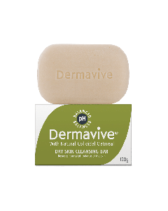 DERMAVIVE DRY SKIN CLEANSING BAR 120G