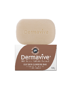 DERMAVIVE OILY SKIN CLEANSING BAR 120G