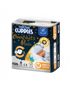 VELONA CUDDLES OVERNYT PANTS M 16PCS