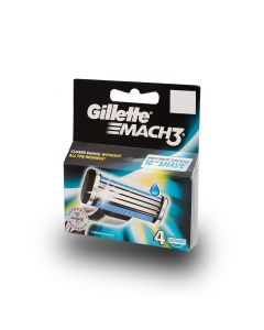 GILLETTE MACH 3 CARTRIDGE 4 S
