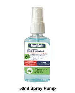 MEDISAFE SURGICAL & HYGEINIC HAND DISINFECTANT 50ML