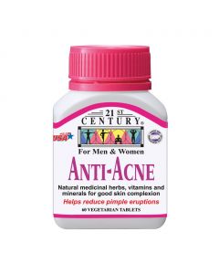21 ST CENTURY ANTI ACNE TAB 60S
