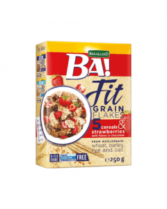 BA FIT GRAIN FLAKES 5 CEREALS STRAWBERRIES 250G
