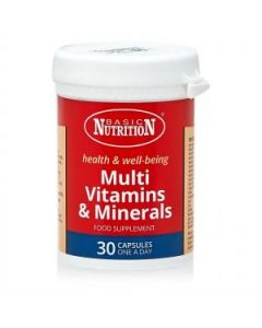 BASIC NUTRITION MULTIVITAMINS & MINERALS 30'S