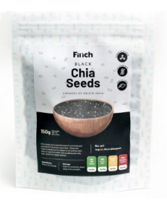 FINCH BLACK CHIA SEEDS 150G