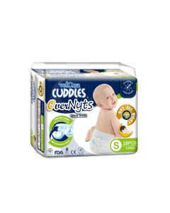 VELONA CUDDLES OVERNYT DIAPERS S 28PCS