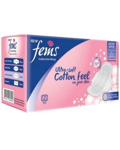 FEMS COTTON FEEL WINGS 10S