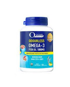 OCEAN HEALTH ODOURLESS OMEGA 3 -1000MG  60S