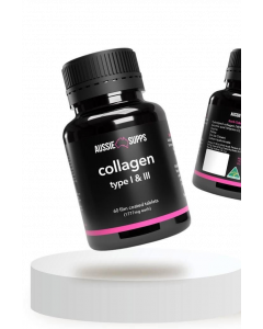 AUSSIE SUPPS COLLAGEN TYPE I & III TAB 60S