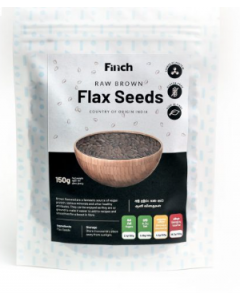 FINCH RAW BROWN FLAX SEED 150G