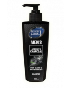 GOOD LOOK MENS ACTIVATED CHARCOAL SHAMPOO 200ML