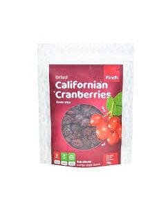FINCH DRIED CALIFORNIAN CRANBERRIES 75G