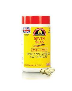 SEVEN SEAS ONE A DAY PURE COD LIVER OIL CAPS 120S