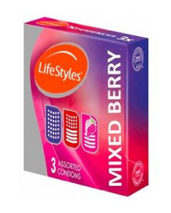LIFESTYLE MIXED BERRY CONDOM 3s