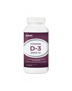 GNC VITAMIN D-3 5000IU 180TAB145222