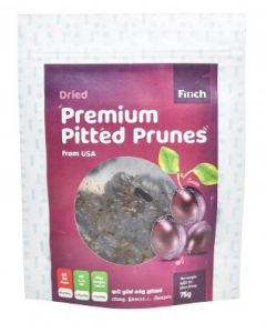 FINCH DRIED PREMIUM PITTED PRUNES 75G