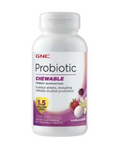 GNC PROBIOTIC 1.5 VANILA 100CHEW 424642
