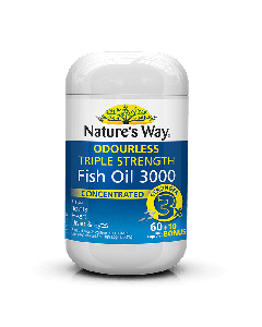 NATURES WAY TRIPLE STRENGTH FISH OIL 60+10 S