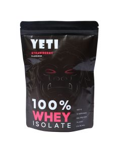 YETI WHEY ISOLATE STRAWBERRY FLAVOURED 420G