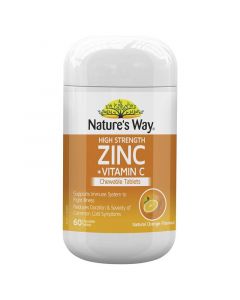 NATURES WAY HIGH STRENGTH ZINC + VITAMIN C 60S